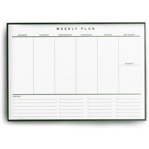 Weekly Desk Planner- 52 undated pages 100gsm Premium Paper Simple Weekly Planner
